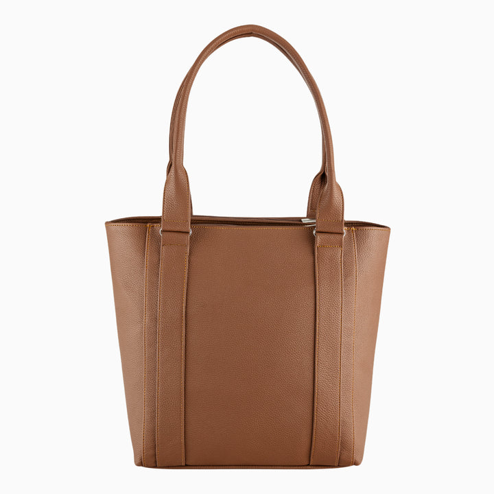 Bolsa color café de la marca Roger.