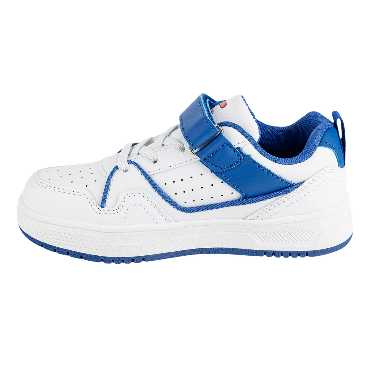 Tenis Moda Casual Niño Charly 05731/32 Blanco/Negro-Blanco/Rey