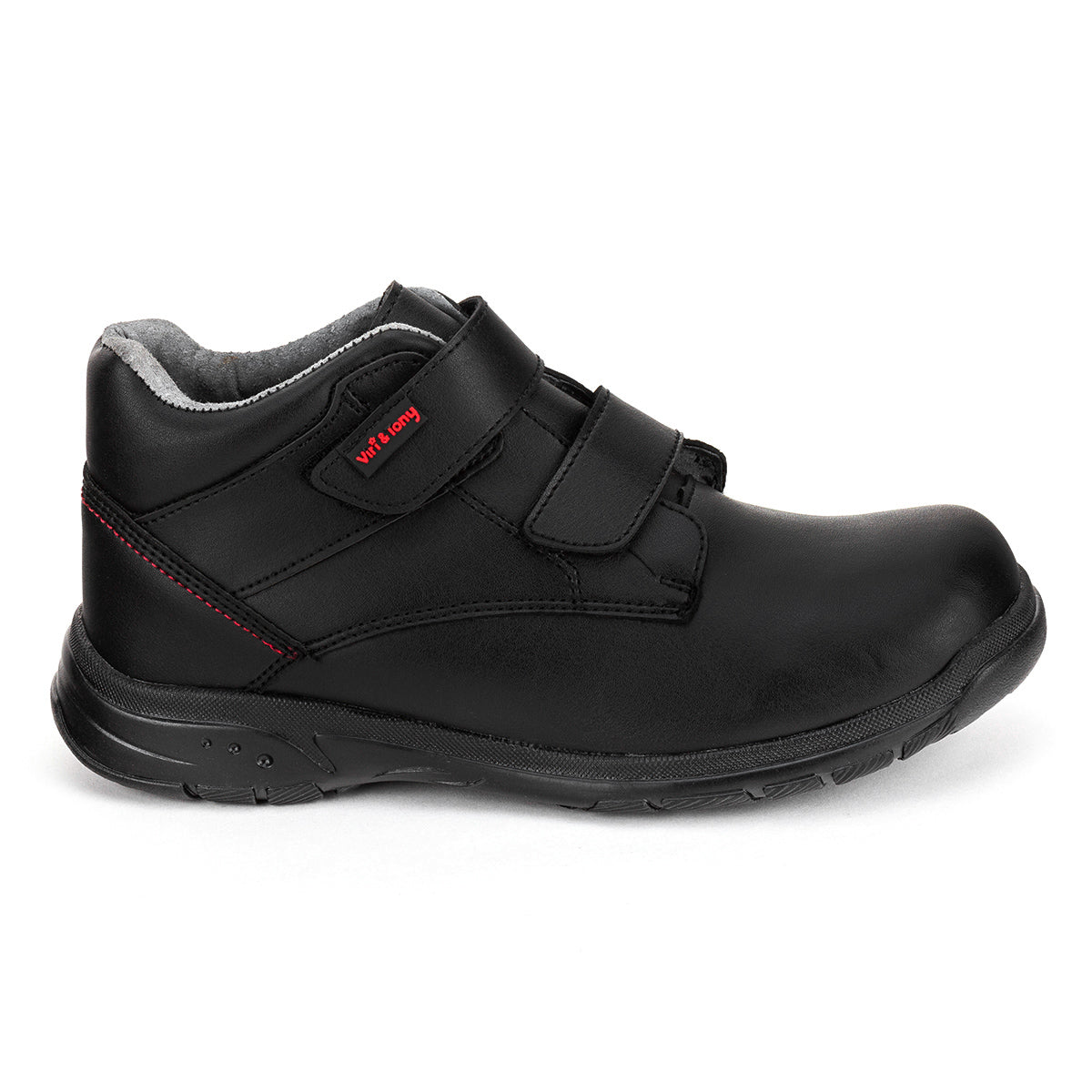 Botín Escolar Velcro Negro Joven Viritony 04376