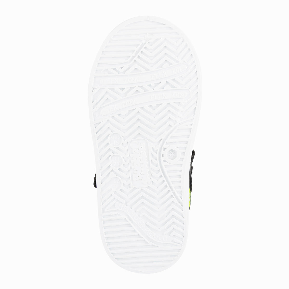 Tenis en color Negro con Verde de la marca Bubble Gummers