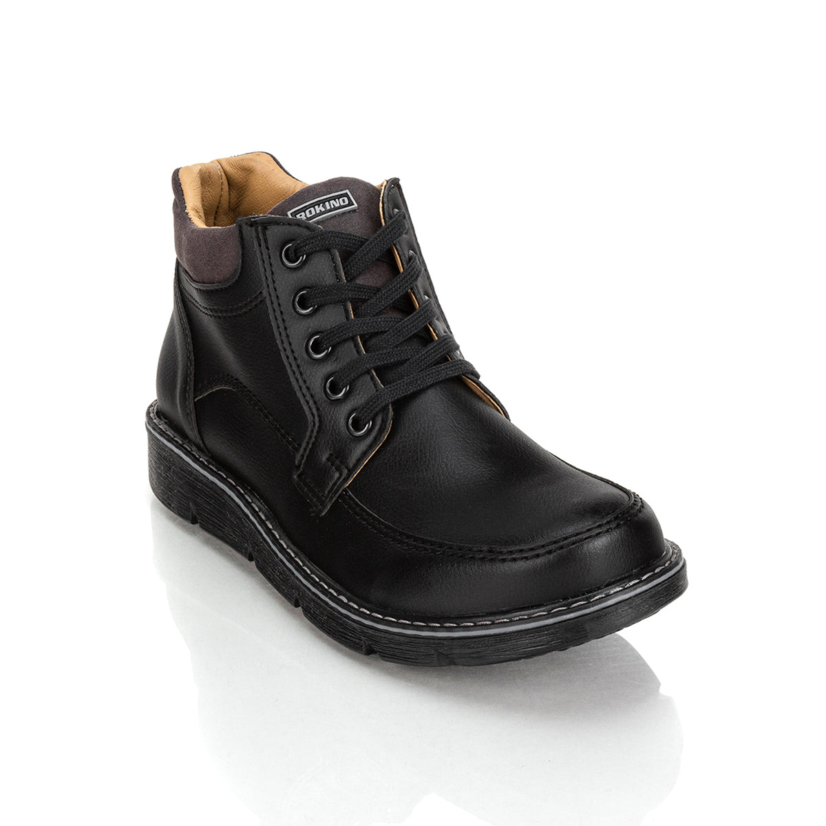 Bota Vestir Moda Joven Rokino Negro 02976