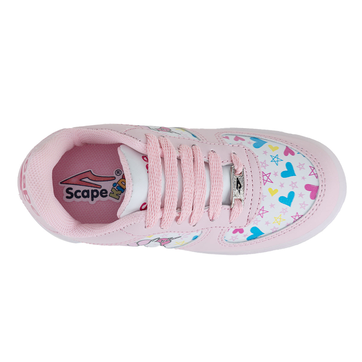 Tenis Luz Led Unicornio Corazones Niña Scape 04838